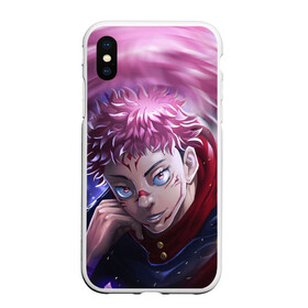 Чехол для iPhone XS Max матовый с принтом JUJUTSU KAISEN | SUKUNA в городе Новоалтайск, Силикон | Область печати: задняя сторона чехла, без боковых панелей | Тематика изображения на принте: anime | japan | japanese | jujutsu | jujutsu kaisen | kaisen | sukuna | аниме | двуликий призрак | иероглифы | инумаки | итадори | итадори юдзи | магическая битва | нобара | панда | рёмен | рёмен сукуна | сатору | сукуна | юдзи