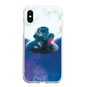 Чехол для iPhone XS Max матовый Легоси Хару целый принт: в городе Новоалтайск, Силикон | Область печати: задняя сторона чехла, без боковых панелей | beastars | анимация | аниме | анимэ | бистарс | волк | зайка | зайчиха | защита | защитил | комиксы | манга | мультсериал | мультфильм | сериал | серый | спас | фурри | япония | японский