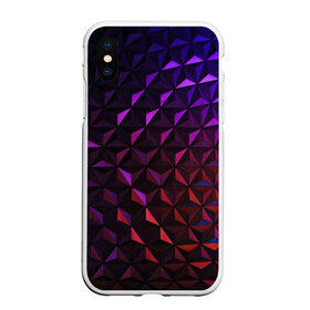 Чехол для iPhone XS Max матовый с принтом Неоновая Текстура в городе Новоалтайск, Силикон | Область печати: задняя сторона чехла, без боковых панелей | абстракция | неон | неоновая текстура | рисунок | треугольники