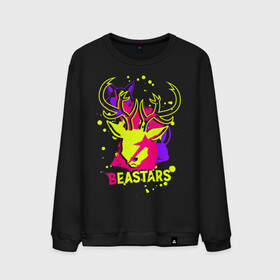 Мужской свитшот хлопок с принтом Beastars neon в городе Новоалтайск, 100% хлопок |  | anime | beastars | haru | legoshi | louis | manga | аниме | волк | выдающиеся звери | зайка | легоси | легоши | луи | манга | олень | хару