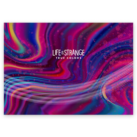 Поздравительная открытка с принтом Life is Strange True Colors в городе Новоалтайск, 100% бумага | плотность бумаги 280 г/м2, матовая, на обратной стороне линовка и место для марки
 | amberprice | art | chloeprice | chris | colors | daniel | danieldiaz | is | life | lifeisstrange | lifeisstrange3 | lifeisstrangebeforethestorm | lifeisstrangegame | lis | lis3 | maxcaulfield | pricefield | rachelamber | sean | seandiaz | strange