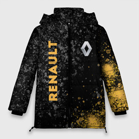 Женская зимняя куртка Oversize с принтом Renault Брызги в городе Новоалтайск, верх — 100% полиэстер; подкладка — 100% полиэстер; утеплитель — 100% полиэстер | длина ниже бедра, силуэт Оверсайз. Есть воротник-стойка, отстегивающийся капюшон и ветрозащитная планка. 

Боковые карманы с листочкой на кнопках и внутренний карман на молнии | line | renault | reno | yellow | брызги | дорога | желтая | лайв | лайн | лайф | линия | пассион | полоса | разметка | рено | фор