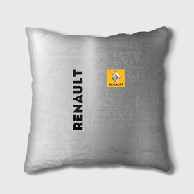 Подушка 3D с принтом Renault Сталь в городе Новоалтайск, наволочка – 100% полиэстер, наполнитель – холлофайбер (легкий наполнитель, не вызывает аллергию). | состоит из подушки и наволочки. Наволочка на молнии, легко снимается для стирки | line | renault | reno | yellow | дорога | желтая | лайв | лайн | лайф | линия | пассион | полоса | разметка | рено | сталь | фор