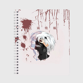 Тетрадь с принтом Токийский гуль | Tokyo Ghoul в городе Новоалтайск, 100% бумага | 48 листов, плотность листов — 60 г/м2, плотность картонной обложки — 250 г/м2. Листы скреплены сбоку удобной пружинной спиралью. Уголки страниц и обложки скругленные. Цвет линий — светло-серый
 | Тематика изображения на принте: anime | kaneki ken | tokyo ghoul | tokyo ghoul: re | аниме | анимэ | гули | джузо сузуя | канеки кен | кузен йошимура | наки | нишики нишио | ре | ренджи йомо | ризе камиширо | токийский гуль | тоука киришима | ута