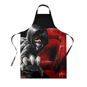 Фартук 3D с принтом Kaneki Ken Kakuja в городе Новоалтайск, 100% полиэстер | общий размер — 65 х 85 см, ширина нагрудника — 26 см, горловина — 53 см, длина завязок — 54 см, общий обхват в поясе — 173 см. Принт на завязках и на горловине наносится с двух сторон, на основной части фартука — только с внешней стороны | anime | kaneki ken | tokyo ghoul | tokyo ghoul: re | аниме | анимэ | гули | джузо сузуя | канеки кен | кузен йошимура | наки | нишики нишио | ре | ренджи йомо | ризе камиширо | токийский гуль | тоука киришима | ута
