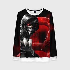 Женский свитшот 3D с принтом Kaneki Ken Kakuja в городе Новоалтайск, 100% полиэстер с мягким внутренним слоем | круглый вырез горловины, мягкая резинка на манжетах и поясе, свободная посадка по фигуре | anime | kaneki ken | tokyo ghoul | tokyo ghoul: re | аниме | анимэ | гули | джузо сузуя | канеки кен | кузен йошимура | наки | нишики нишио | ре | ренджи йомо | ризе камиширо | токийский гуль | тоука киришима | ута