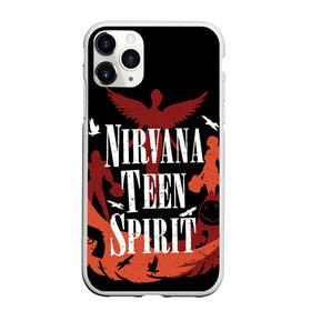 Чехол для iPhone 11 Pro Max матовый с принтом NIRVANA TEEN SPIRIT в городе Новоалтайск, Силикон |  | Тематика изображения на принте: art | cobain | curt | girl | grunge | metal | music | nirvana | punk | rock | spiritm | usa | гранж | группа | кобэйн | курт | метал | музыка | нирвана | панк | рисунок | рок | сша
