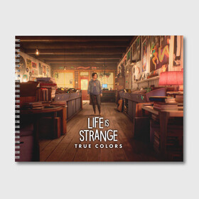Альбом для рисования с принтом Life Is Strange True Colors в городе Новоалтайск, 100% бумага
 | матовая бумага, плотность 200 мг. | art | colors | game | is | life | strange | true | арт | жизнь | игра | краска | настоящий | странная | цвет | штука