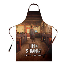 Фартук 3D с принтом Life Is Strange True Colors в городе Новоалтайск, 100% полиэстер | общий размер — 65 х 85 см, ширина нагрудника — 26 см, горловина — 53 см, длина завязок — 54 см, общий обхват в поясе — 173 см. Принт на завязках и на горловине наносится с двух сторон, на основной части фартука — только с внешней стороны | art | colors | game | is | life | strange | true | арт | жизнь | игра | краска | настоящий | странная | цвет | штука