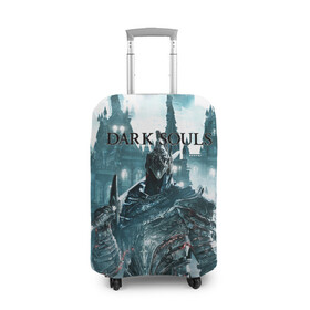 Чехол для чемодана 3D с принтом Dark Souls в городе Новоалтайск, 86% полиэфир, 14% спандекс | двустороннее нанесение принта, прорези для ручек и колес | action rpg | dark | souls | дарк соулс | игра