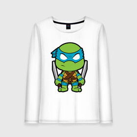 Женский лонгслив хлопок с принтом Leonardo в городе Новоалтайск, 100% хлопок |  | donatello | leonardo | michelangelo | ninja | pizza | raphael | turtles | донателло | животные | карате | комикс | комиксы | леонардо | микеланджело | мультфильм | мутант | мутанты | ниндзя | пицца | рафаэль | сплинтер | супергерой