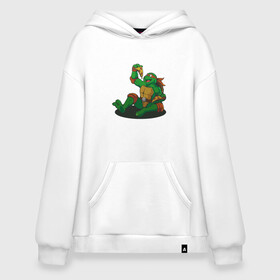 Худи SuperOversize хлопок с принтом Pizza - Ninja Turtles в городе Новоалтайск, 70% хлопок, 30% полиэстер, мягкий начес внутри | карман-кенгуру, эластичная резинка на манжетах и по нижней кромке, двухслойный капюшон
 | donatello | leonardo | michelangelo | ninja | pizza | raphael | turtles | донателло | животные | карате | комикс | комиксы | леонардо | микеланджело | мультфильм | мутант | мутанты | ниндзя | пицца | рафаэль | сплинтер | супергерой