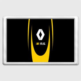 Магнит 45*70 с принтом RENAULT SPORT в городе Новоалтайск, Пластик | Размер: 78*52 мм; Размер печати: 70*45 | auto | car | france | life | logan | megane | renault | sandero | sport | автомобиль | водителям | логан | логотип | машина | рено | сандеро | франция