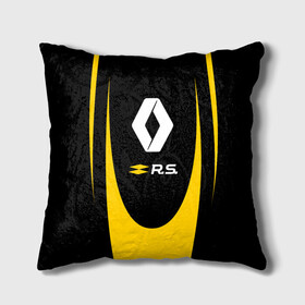 Подушка 3D с принтом RENAULT SPORT в городе Новоалтайск, наволочка – 100% полиэстер, наполнитель – холлофайбер (легкий наполнитель, не вызывает аллергию). | состоит из подушки и наволочки. Наволочка на молнии, легко снимается для стирки | auto | car | france | life | logan | megane | renault | sandero | sport | автомобиль | водителям | логан | логотип | машина | рено | сандеро | франция