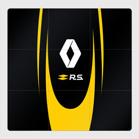 Магнитный плакат 3Х3 с принтом RENAULT SPORT в городе Новоалтайск, Полимерный материал с магнитным слоем | 9 деталей размером 9*9 см | auto | car | france | life | logan | megane | renault | sandero | sport | автомобиль | водителям | логан | логотип | машина | рено | сандеро | франция
