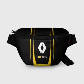 Поясная сумка 3D с принтом RENAULT SPORT в городе Новоалтайск, 100% полиэстер | плотная ткань, ремень с регулируемой длиной, внутри несколько карманов для мелочей, основное отделение и карман с обратной стороны сумки застегиваются на молнию | auto | car | france | life | logan | megane | renault | sandero | sport | автомобиль | водителям | логан | логотип | машина | рено | сандеро | франция