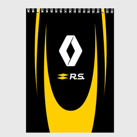 Скетчбук с принтом RENAULT SPORT в городе Новоалтайск, 100% бумага
 | 48 листов, плотность листов — 100 г/м2, плотность картонной обложки — 250 г/м2. Листы скреплены сверху удобной пружинной спиралью | Тематика изображения на принте: auto | car | france | life | logan | megane | renault | sandero | sport | автомобиль | водителям | логан | логотип | машина | рено | сандеро | франция