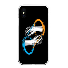 Чехол для iPhone XS Max матовый с принтом PORTAL 2 ПОРТАЛ 2 в городе Новоалтайск, Силикон | Область печати: задняя сторона чехла, без боковых панелей | aperture laboratories | glados | half life | portal | portal 2 | valve | гладос | портал | портал 2 | халф лайф | челл