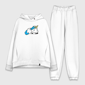 Женский костюм хлопок Oversize с принтом Nobody Believes in Me в городе Новоалтайск,  |  | unicorn | грустный | единорог | единорожик | единорожка | печаль | печалька | я хочу верить