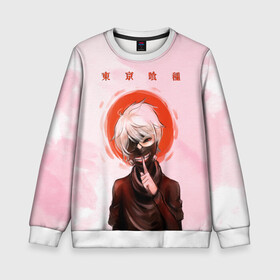 Детский свитшот 3D с принтом Канеки Кен | Kaneki Ken в городе Новоалтайск, 100% полиэстер | свободная посадка, прямой крой, мягкая тканевая резинка на рукавах и понизу свитшота | anime | kaneki ken | tokyo ghoul | tokyo ghoul: re | аниме | анимэ | гули | джузо сузуя | канеки кен | кузен йошимура | наки | нишики нишио | ре | ренджи йомо | ризе камиширо | токийский гуль | тоука киришима | ута