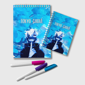 Блокнот с принтом Kaneki Ken Tokyo Ghoul в городе Новоалтайск, 100% бумага | 48 листов, плотность листов — 60 г/м2, плотность картонной обложки — 250 г/м2. Листы скреплены удобной пружинной спиралью. Цвет линий — светло-серый
 | anime | kaneki ken | tokyo ghoul | tokyo ghoul: re | аниме | анимэ | гули | джузо сузуя | канеки кен | кузен йошимура | наки | нишики нишио | ре | ренджи йомо | ризе камиширо | токийский гуль | тоука киришима | ута