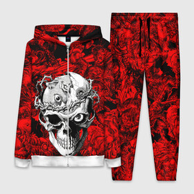 Женский костюм 3D с принтом BERSERK skulls в городе Новоалтайск,  |  | anime | berserk | manga | аниме | берсерк | манга | мультик | мультфильм | японская анимация.