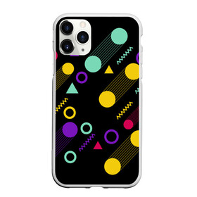 Чехол для iPhone 11 Pro Max матовый с принтом Круги и Треугольники в городе Новоалтайск, Силикон |  | геометрия | круги | минимализм | треугольники | цвета