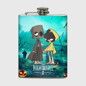Фляга с принтом Little Nightmares 2 в городе Новоалтайск, металлический корпус | емкость 0,22 л, размер 125 х 94 мм. Виниловая наклейка запечатывается полностью | little nightmares | страшилка | страшная игра | ужас | хоррор