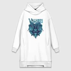 Платье-худи хлопок с принтом Valheim в городе Новоалтайск,  |  | fantasy | mmo | valheim | valve | валхейм | вальхейм | викинги | выживалка | игра | королевская битва | ммо | ролевая игра | фэнтази