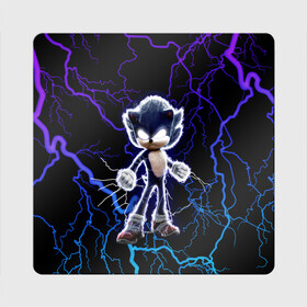 Магнит виниловый Квадрат с принтом SONIC в городе Новоалтайск, полимерный материал с магнитным слоем | размер 9*9 см, закругленные углы | Тематика изображения на принте: hedgehog | metal sonic | silver | silver the hedgehog | sonic | sonic boom | sonic the hedgehog | еж | ёж сонник | ежик | игры | кино | молния | соник | соник в кино | фильм
