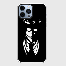 Чехол для iPhone 13 Pro Max с принтом Черно белый Алукард в городе Новоалтайск,  |  | alucard | alukard | anime | blood | dracula | hellsing | integra | japan | manga | seras | tepes | vampire | victoria | vlad | алукард | аниме | вампир | виктория | влад | граф | дракула | интегра | клыки | кровь | манга | монстр | серас | хел