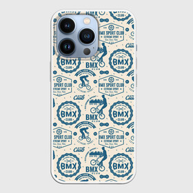 Чехол для iPhone 13 Pro с принтом BMX в городе Новоалтайск,  |  | biker | bmx | extreme | motocros | motox | mx | racing | speed | байкер | велик | велокросс | велосипед | велосипедный спорт | велоспорт | гонки | горный велоспорт | железный конь | кросс | мотоспорт | скорость