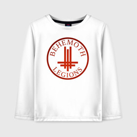 Детский лонгслив хлопок с принтом Behemoth в городе Новоалтайск, 100% хлопок | круглый вырез горловины, полуприлегающий силуэт, длина до линии бедер | behemoth | black | blackmetal | burzum | carnifex | punk | rock | suicide silence
