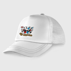 Детская кепка тракер с принтом CUPHEAD в городе Новоалтайск, Козырек - 100% хлопок. Кепка - 100% полиэстер, Задняя часть - сетка | универсальный размер, пластиковая застёжка | all bosses | boss fights | boss rush | bosses | cuphead | cuphead игра | cuphead на русском | cuphead реакция | devil | ending | final boss | gameplay | hd | king dice | mugman | no damage | pc | playthrough | secret bosses | walkthrough | капх