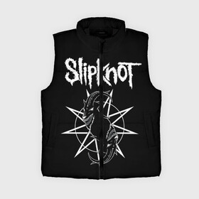 Женский жилет утепленный 3D с принтом Skipknot (Козел) в городе Новоалтайск,  |  | metal | music | rock | slipknot | козел | логотип | металл | музыка | надпись | пентаграмма | рок | слипкнот | узор | цифры | чб | череп