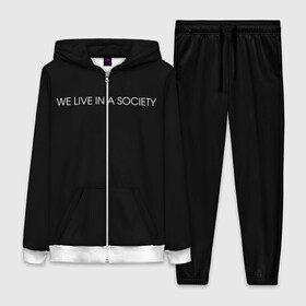 Женский костюм 3D с принтом WE LIVE IN A SOCIETY в городе Новоалтайск,  |  | jared leto | meme | social club | we live in a society | джаред лето | мем | мы живем в обществе | надпись | смешно | социальный клуб