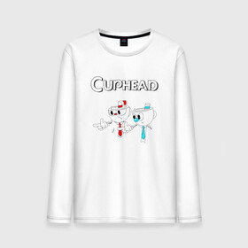 Мужской лонгслив хлопок с принтом Cuphead в городе Новоалтайск, 100% хлопок |  | cuphead | tdcuphd | горит пукан | двое | игры | невозможно пройти. | чашки головы | чашкоголовые