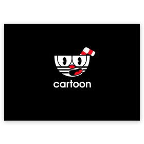 Поздравительная открытка с принтом CUPHEAD КАПХЕД в городе Новоалтайск, 100% бумага | плотность бумаги 280 г/м2, матовая, на обратной стороне линовка и место для марки
 | Тематика изображения на принте: art | cartoon | cup | cuphead | devil | dice | game | king | mugman | the | арт | бос | босс | голова | демон | дьявол | игра | капхед | магмен | мультик | мультфильм | платформер | чаша | чашка | человек | черт