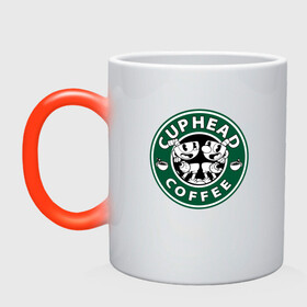 Кружка хамелеон с принтом CUPHEAD COFFEE в городе Новоалтайск, керамика | меняет цвет при нагревании, емкость 330 мл | art | cartoon | coffee | cup | cuphead | devil | dice | game | king | mugman | starbucks | the | арт | бос | босс | голова | демон | дьявол | игра | капхед | кофе | магмен | мультик | мультфильм | платформер | старбакс | чаша | чашка | человек 