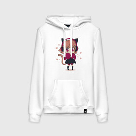 Женская толстовка с принтом Little kawaii anime girl в городе Новоалтайск, френч-терри, мягкий теплый начес внутри (100% хлопок) | карман-кенгуру, эластичные манжеты и нижняя кромка, капюшон с подкладом и шнурком | anime | cute | girl | аниме | арт | девочка | девушка | манга | рисунок | уши