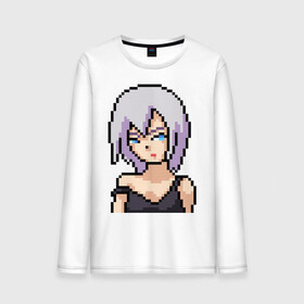Мужской лонгслив хлопок с принтом Pixel art anime в городе Новоалтайск, 100% хлопок |  | anime | art | girl | manga | pixel | аниме | арт | девушка | манга | пиксель