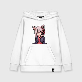 Детская толстовка хлопок с принтом Pixel art anime в городе Новоалтайск, 100% хлопок | Круглый горловой вырез, эластичные манжеты, пояс, капюшен | anime | art | girl | manga | pixel | аниме | арт | девушка | манга | пиксель