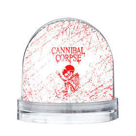 Снежный шар с принтом cannibal corpse в городе Новоалтайск, Пластик | Изображение внутри шара печатается на глянцевой фотобумаге с двух сторон | cannibal | cannibal corpse | cannibal corpse butchered at birth | cannibal corpse eaten back to life | cannibal corpse hammer smashed face | corpse | death metal | металл | пластинки с металлическим лезвием | рок | труп каннибала