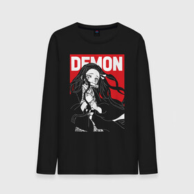 Мужской лонгслив хлопок с принтом DEMON Kimetsu no Yaiba в городе Новоалтайск, 100% хлопок |  | Тематика изображения на принте: demon slayer | kamado | kimetsu no yaiba | nezuko | tanjiro | аниме | гию томиока | зеницу агацума | иноске хашибира | камадо | клинок | корзинная девочка | манга | музан кибуцуджи | незуко | рассекающий демонов | танджиро