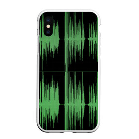 Чехол для iPhone XS Max матовый с принтом AUDIOWAVE в городе Новоалтайск, Силикон | Область печати: задняя сторона чехла, без боковых панелей | Тематика изображения на принте: underground | звук | звуковая волна | звукорежиссер | прикол