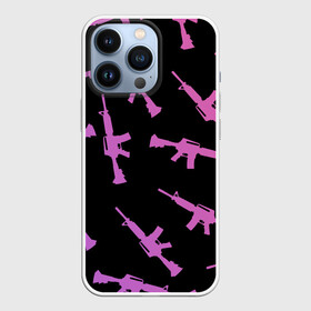 Чехол для iPhone 13 Pro с принтом М4А1 в городе Новоалтайск,  |  | автомат | автомат м4 | градиент | м4 | м4а1 | минимализм | оружие