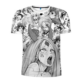 Мужская футболка 3D спортивная с принтом KAGUYA AHEGAO чернобелое в городе Новоалтайск, 100% полиэстер с улучшенными характеристиками | приталенный силуэт, круглая горловина, широкие плечи, сужается к линии бедра | ahegao | japanese anime | kaguya | kawai | kowai | oppai | otaku | senpai | sugoi | waifu | yandere | ахегао | кагуя | ковай | отаку | семпай | сенпай | сэмпай | яндере | японская анимация