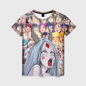 Женская футболка 3D с принтом KAGUYA AHEGAO | КАГУЯ АХЕГАО в городе Новоалтайск, 100% полиэфир ( синтетическое хлопкоподобное полотно) | прямой крой, круглый вырез горловины, длина до линии бедер | ahegao | japanese anime | kaguya | kawai | kowai | oppai | otaku | senpai | sugoi | waifu | yandere | ахегао | кагуя | ковай | отаку | семпай | сенпай | сэмпай | яндере | японская анимация
