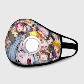 Маска из неопрена с принтом KAGUYA AHEGAO | КАГУЯ АХЕГАО в городе Новоалтайск, неопрен 100% | Форма огибающая нос. Резинки для ушей с дополнительной резинкой на затылке. Клапан для выдоха для активного дыхания при занятиях спортом. Эластичный материал маски и окантовки для лучшего растяжения и прилегания маски.  | Тематика изображения на принте: ahegao | japanese anime | kaguya | kawai | kowai | oppai | otaku | senpai | sugoi | waifu | yandere | ахегао | кагуя | ковай | отаку | семпай | сенпай | сэмпай | яндере | японская анимация