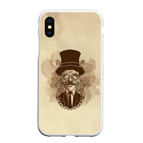 Чехол для iPhone XS Max матовый с принтом RETRO MAN | STEAMPUNK в городе Новоалтайск, Силикон | Область печати: задняя сторона чехла, без боковых панелей | Тематика изображения на принте: cosplay | design | diy | do it yourself | handmade | how to | men | steampunk | дизельпанк | киберпанк | лучший стимпанк | мен | мужик | мужчина | очки | ретро | своими руками | старик | стимпанк | стимпанк стиль | стимпанк фильмы